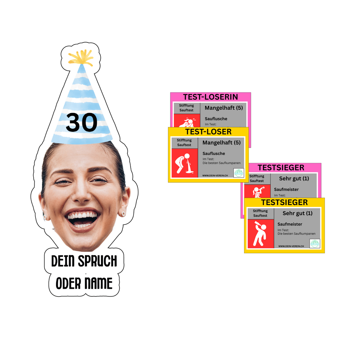 Perfekten Party Sticker für Geburtstag oder einfach Party 