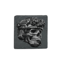 Thumbnail for Schieferuntersetzer -Totenkopf Soldat