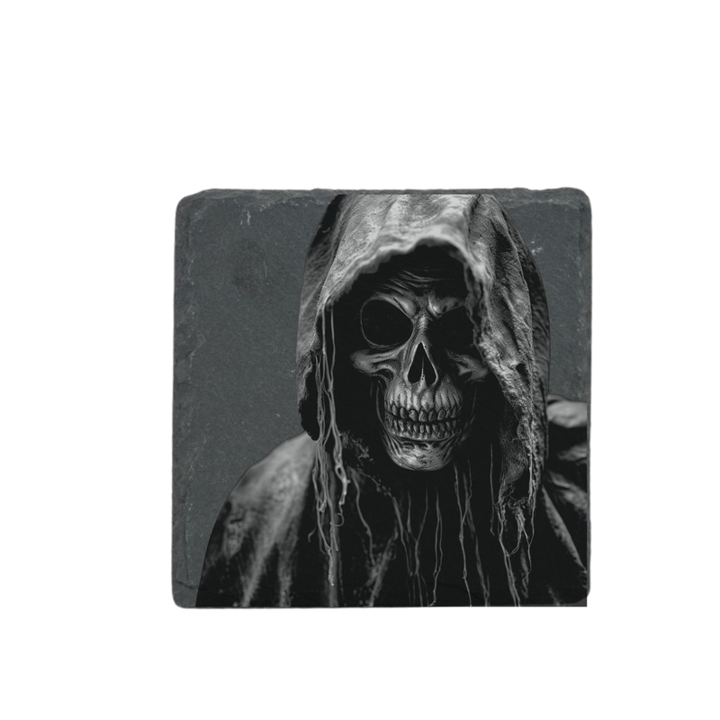 Schieferuntersetzer - Der Tod