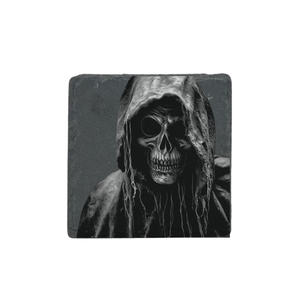 Schieferuntersetzer - Der Tod