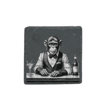 Thumbnail for Schieferuntersetzer - Barkeeper Affe 3