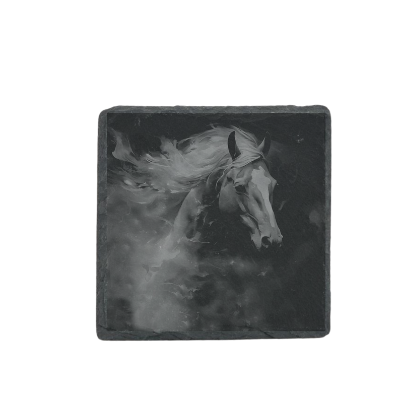 Schieferuntersetzer - Pferd 2