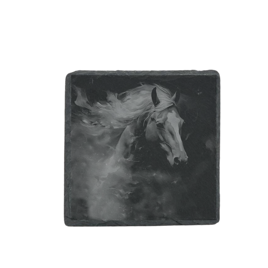 Schieferuntersetzer - Pferd 2