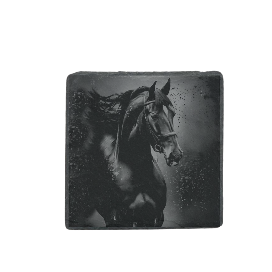 Schieferuntersetzer - Pferd 3