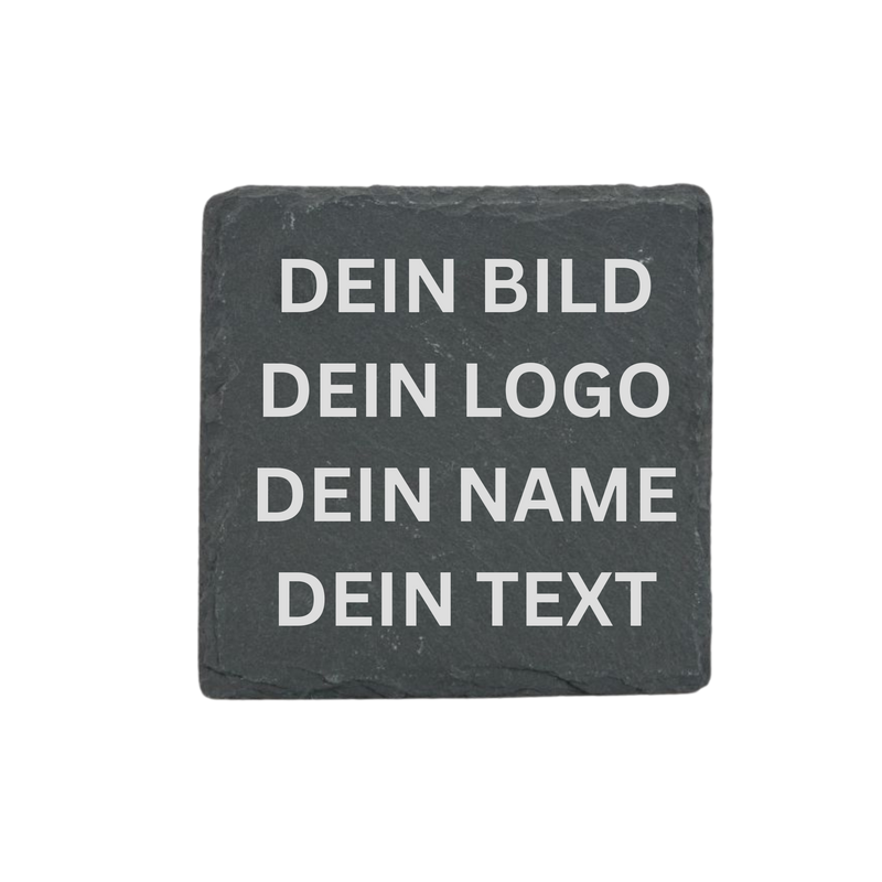 Personalisierte Schieferuntersetzer – Selbst gestalten