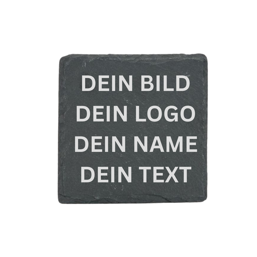 Personalisierte Schieferuntersetzer – Selbst gestalten