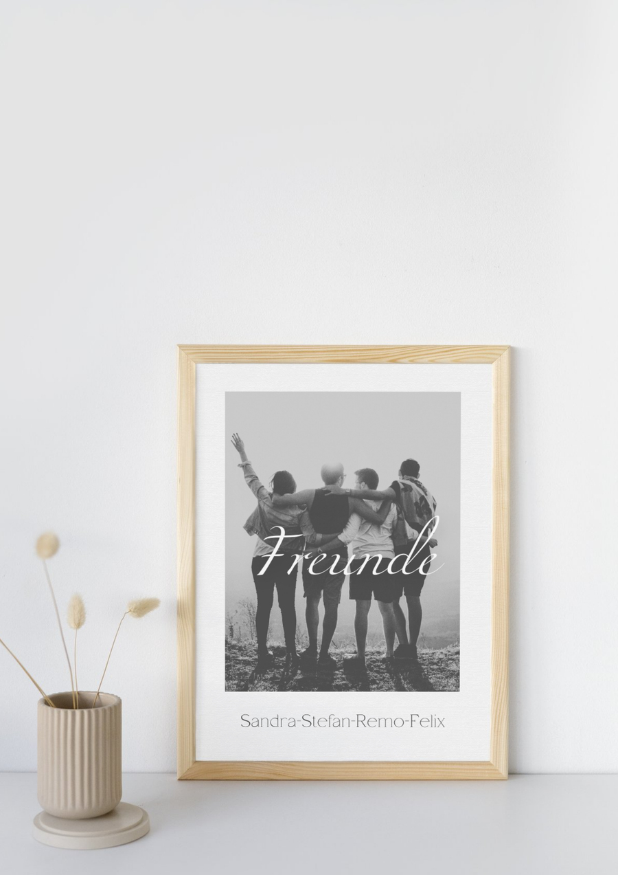 MemoFrame - Freunde auf Leinwand