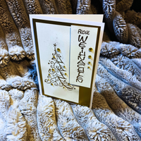 Thumbnail for Weihnachtskarte- Frohes Fest mit Tannenbaum inkl. Couvert -Hand made by Doris
