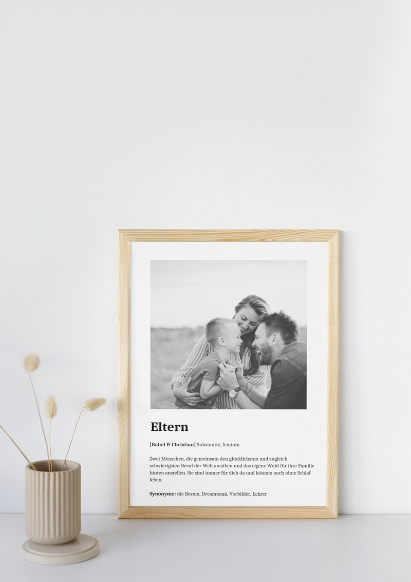 Definition Bild mit Foto "Eltern" mit Definition und Namen