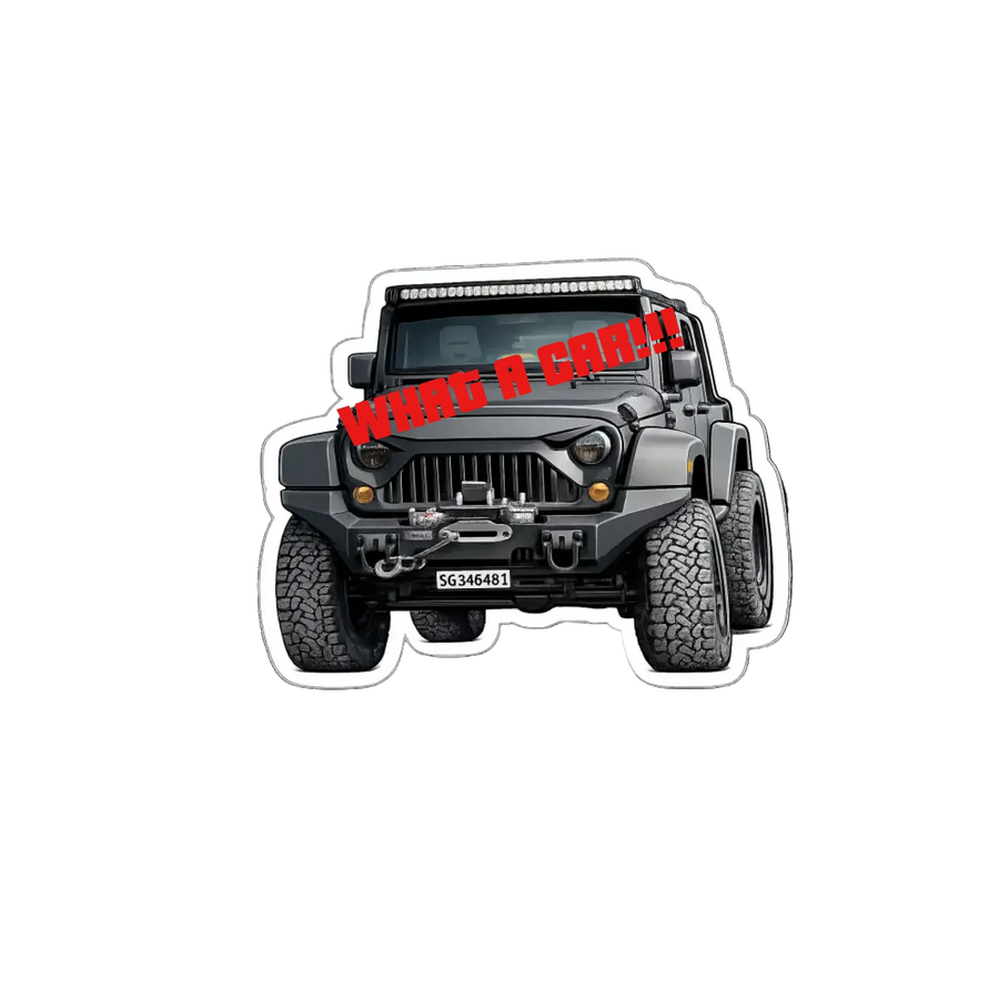 Personalisierter Auto Sticker im Comic-Stil - Eigenes Auto als Sticker