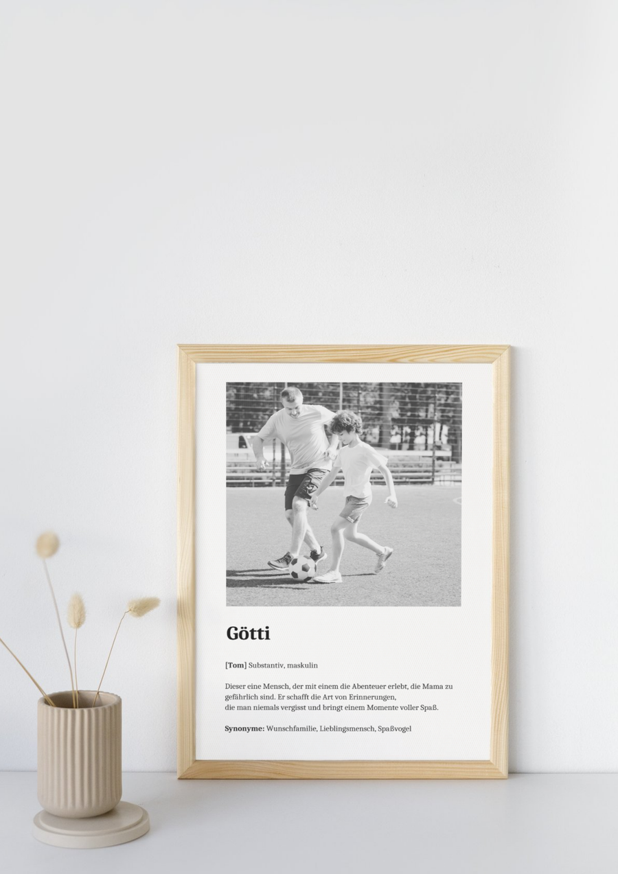 Definition Bild mit Foto "Götti" mit Definition und Name