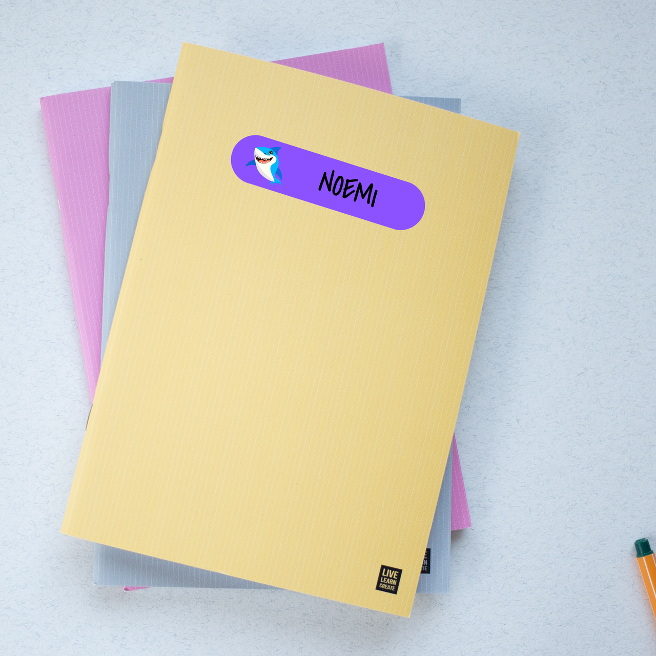 Schulbücher Sticker - Personalisiert 42 Stück