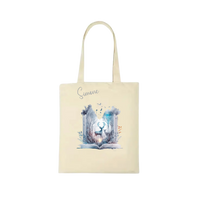 Thumbnail for Bookbag Buchtasche -Hirsch im Wald 100%Baumwolle Personalisierbar