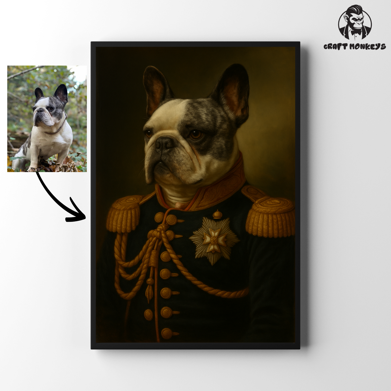 Hunde-General-Poster - Dein Hund als General