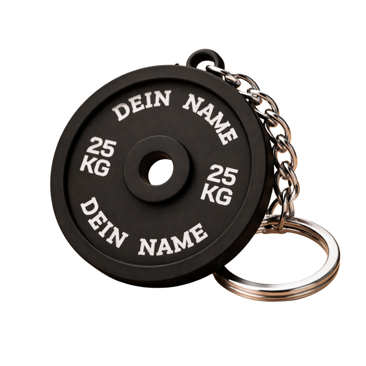 Personalisierter Hantel Schlüsselanhänger