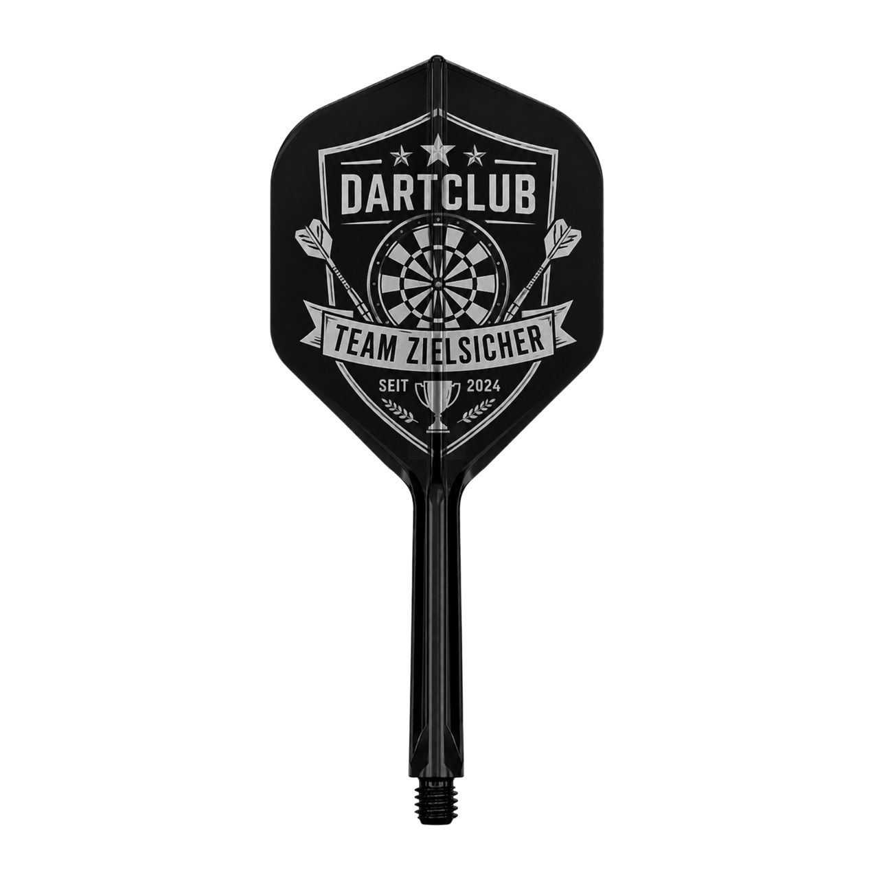 Target K-Flex No.2 Black Intermediate – Personalisierte Dart Flights mit Name & Logo, Produktansicht 2