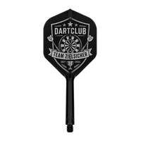 Thumbnail for Target K-Flex No.2 Black Intermediate – Personalisierte Dart Flights mit Name & Logo, Produktansicht 2