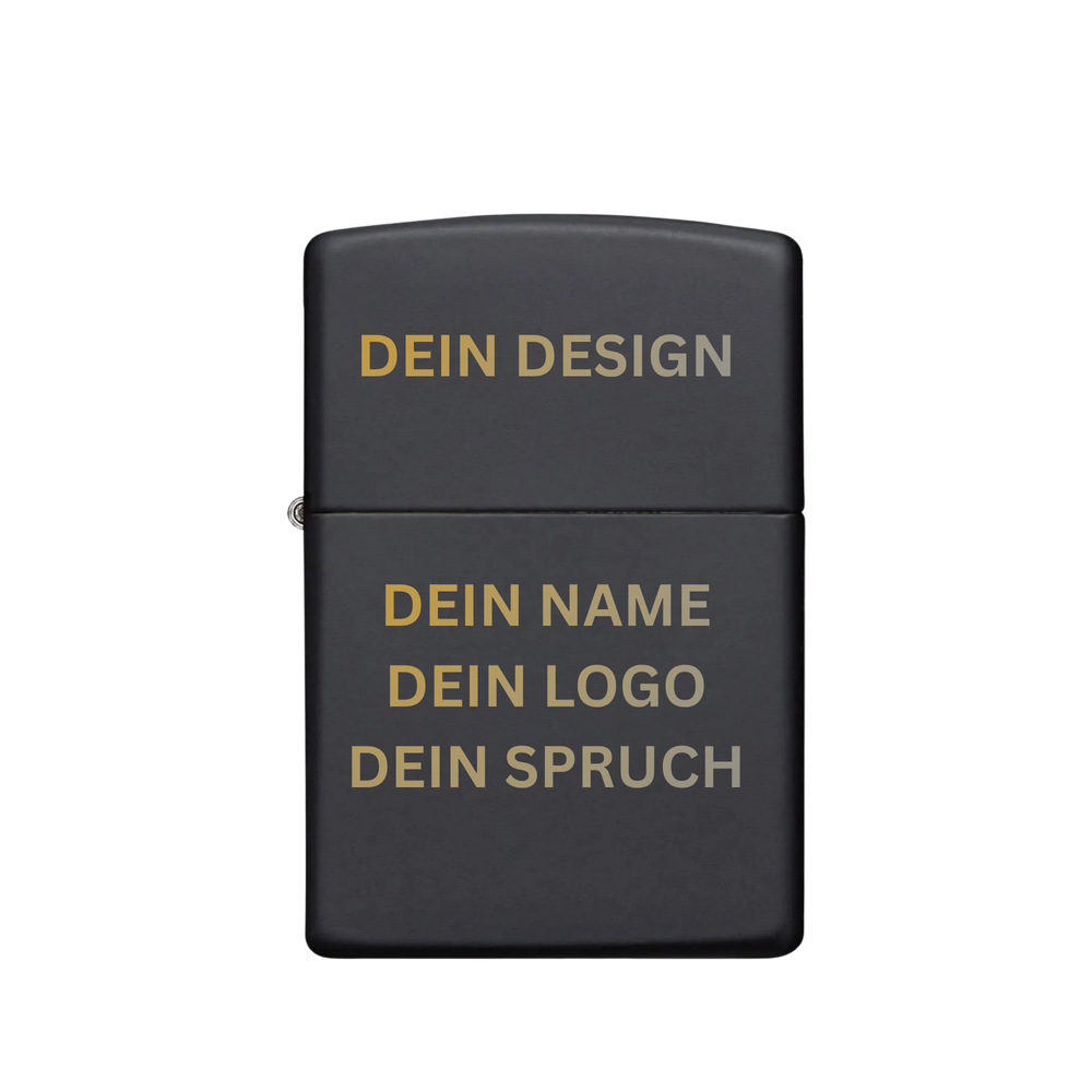 Zippo Feuerzeug personalisiert mit goldener Gravur