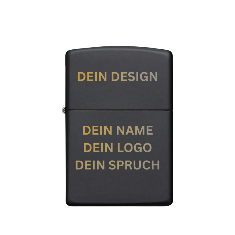 Zippo Feuerzeug personalisiert mit goldener Gravur