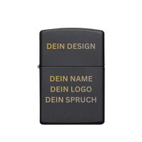 Thumbnail for Zippo Feuerzeug personalisiert mit goldener Gravur
