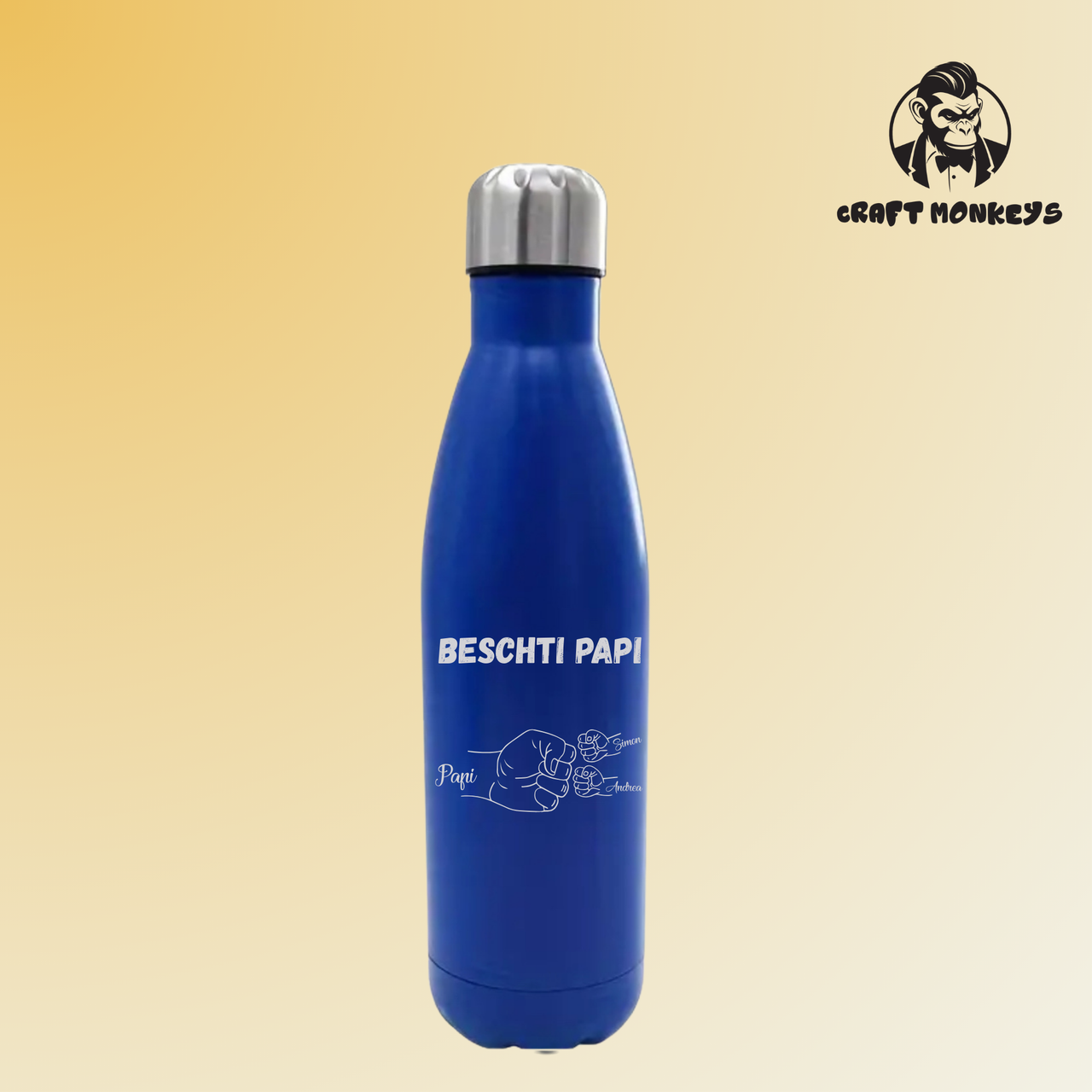 Thermoflasche 500ml Vater Faust Bump - Personalisiert
