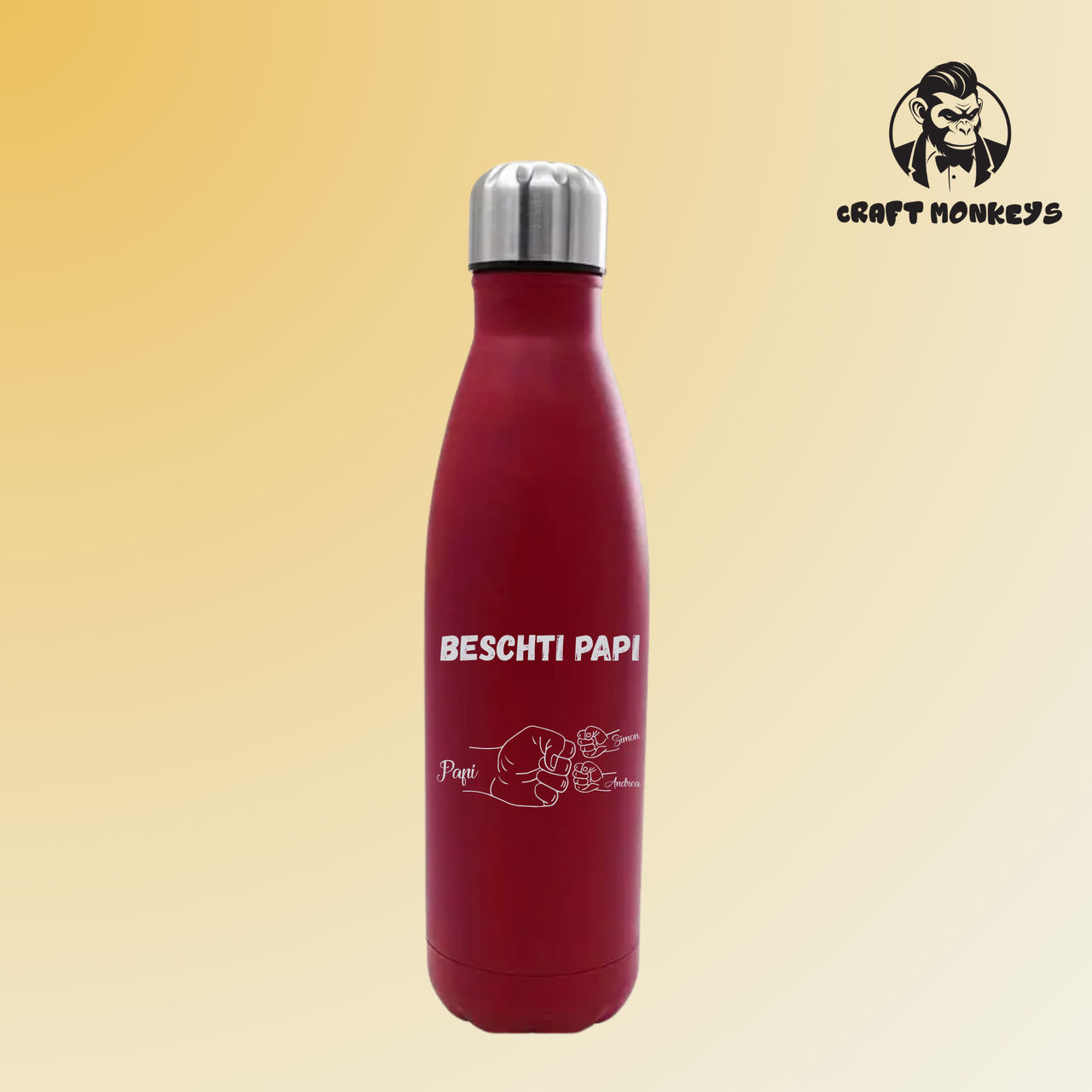 Thermoflasche 500ml Vater Faust Bump - Personalisiert
