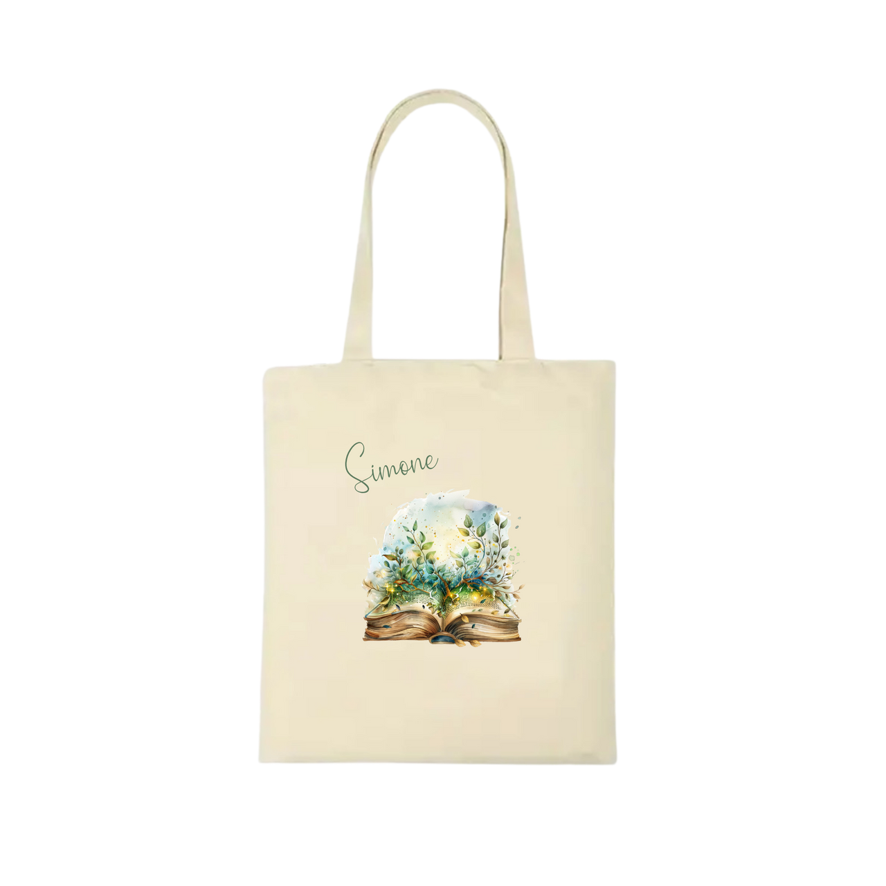 Bookbag Buchtasche - Traum Buch 3 100%Baumwolle Personalisierbar
