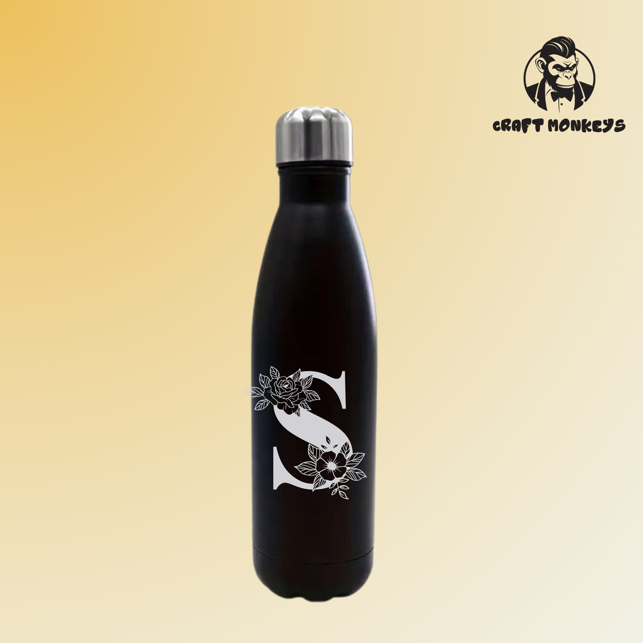 Thermoflasche Monogramm - konisch