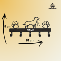 Thumbnail for Personalisierte Hundegarderobe mit Namen – inkl. Schrauben & Dübel