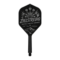 Thumbnail for Target K-Flex No.2 Black Intermediate – Personalisierte Dart Flights mit Name & Logo, Produktansicht 3