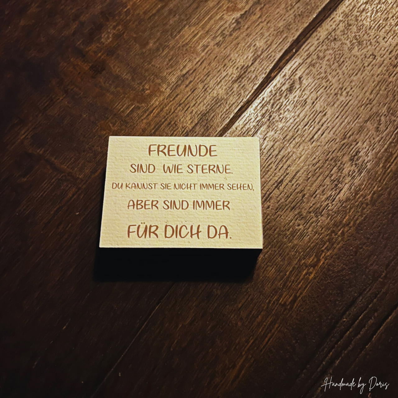 Goldener Stern Teelicht - Handmade by Doris