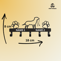 Thumbnail for Personalisierte Hundegarderobe mit Namen – inkl. Schrauben & Dübel