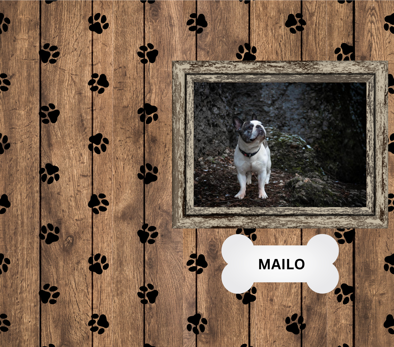 Thermobecher - Hund Foto mit Name