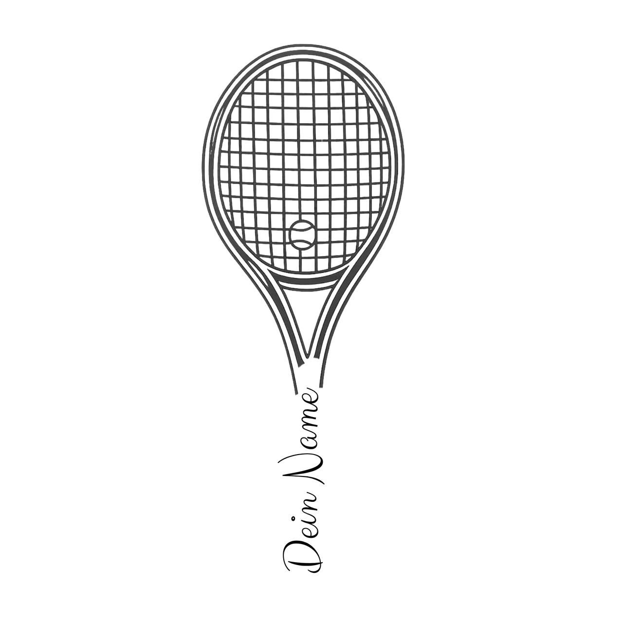 Thermoflasche 500ml Tennis - Personalisiert