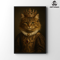 Thumbnail for Königliche Katze Poster - Deine Katze als Königin
