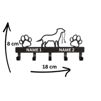 Thumbnail for Personalisierte Hundegarderobe mit Namen – inkl. Schrauben & Dübel