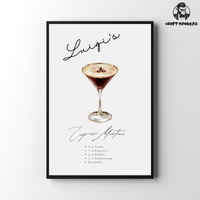 Thumbnail for Cocktail-Poster Personalisierbar – Espresso Martini