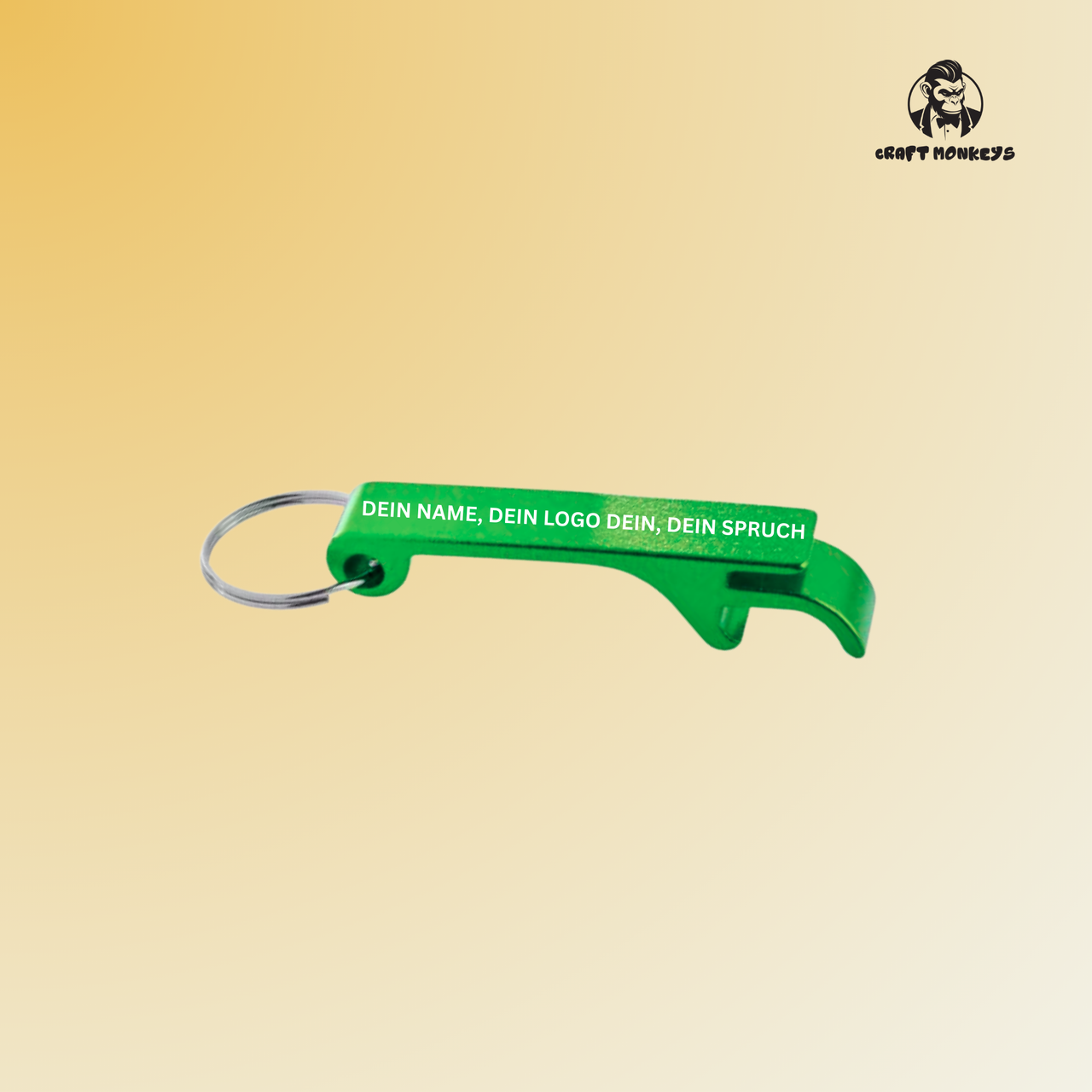 Personalisierbarer Schlüsselanhänger-Flaschenöffner – in vielen Farben erhältlich