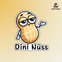Thumbnail for Coole Erdnuss Sticker - Wasserfest & langlebig