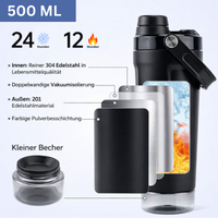 Thumbnail for Premium Edelstahl Shaker mit Gravur – Dein personalisierter Fitness Shaker