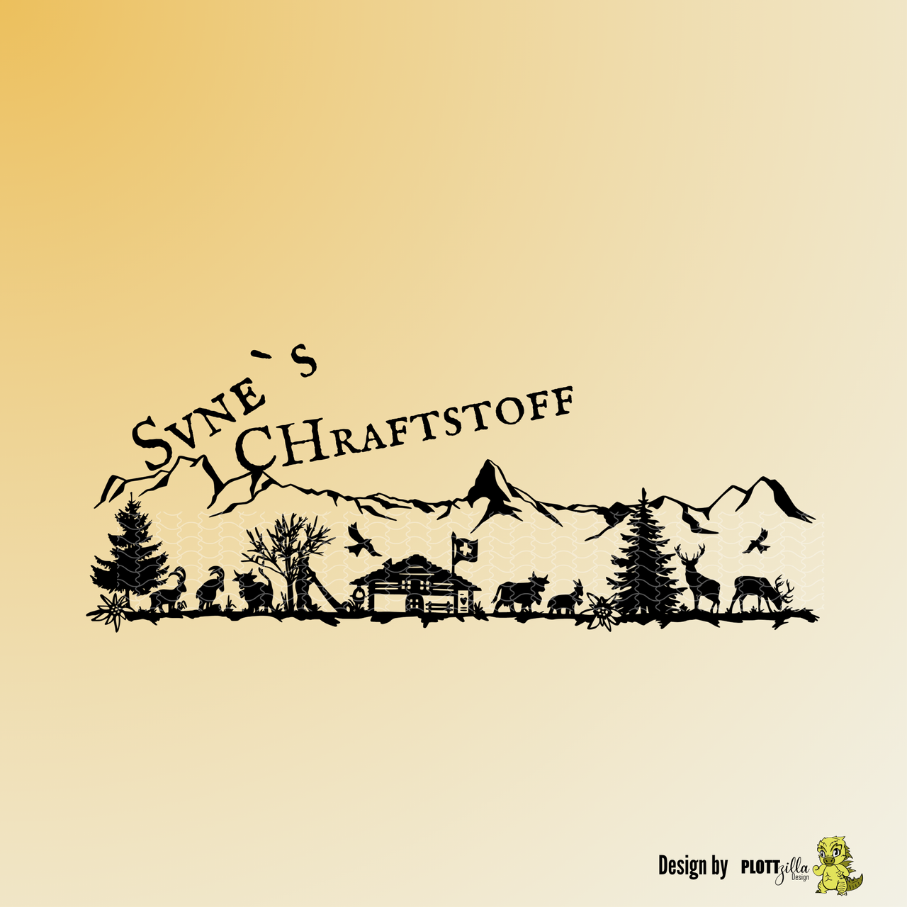 Personalisierter Edelstahl-Proteinshaker im Alpen-Design – 750 ml Shaker mit Namensgravur