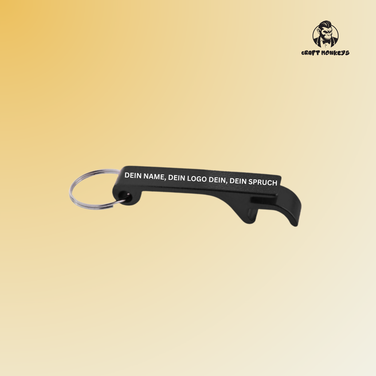 Personalisierbarer Schlüsselanhänger-Flaschenöffner – in vielen Farben erhältlich