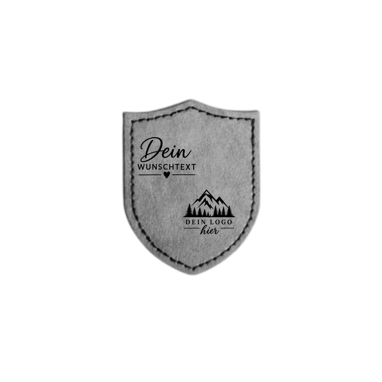 Personalisierbarer Kunstleder-Aufbügelpatch