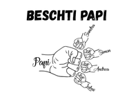Thumbnail for Leinwanddruck: Vater Faust Bump - Personalisiert