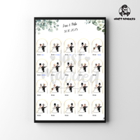 Thumbnail for Hochzeit Sticker-Poster – Gäste gestalten das Brautpaar
