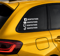 Thumbnail for Social Media Sticker personalisiert - Wunschname Aufkleber wetterfest Vinyl