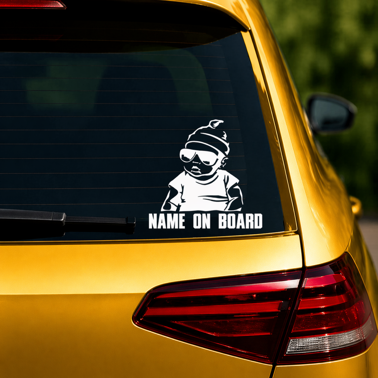 Baby on Board Baby Carlos - Personalisierter Autoaufkleber