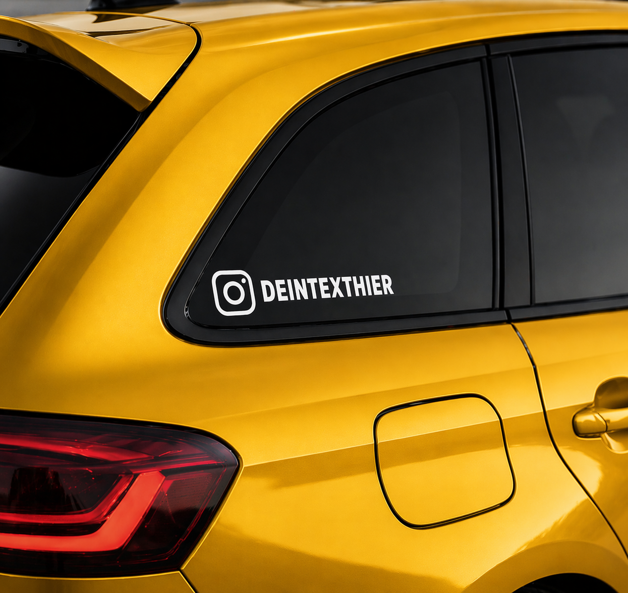 Social Media Sticker personalisiert - Wunschname Aufkleber wetterfest Vinyl