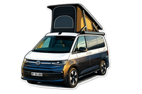 Thumbnail for Personalisierter Camper Sticker im Comic-Stil - Eigenes Wohnmobil