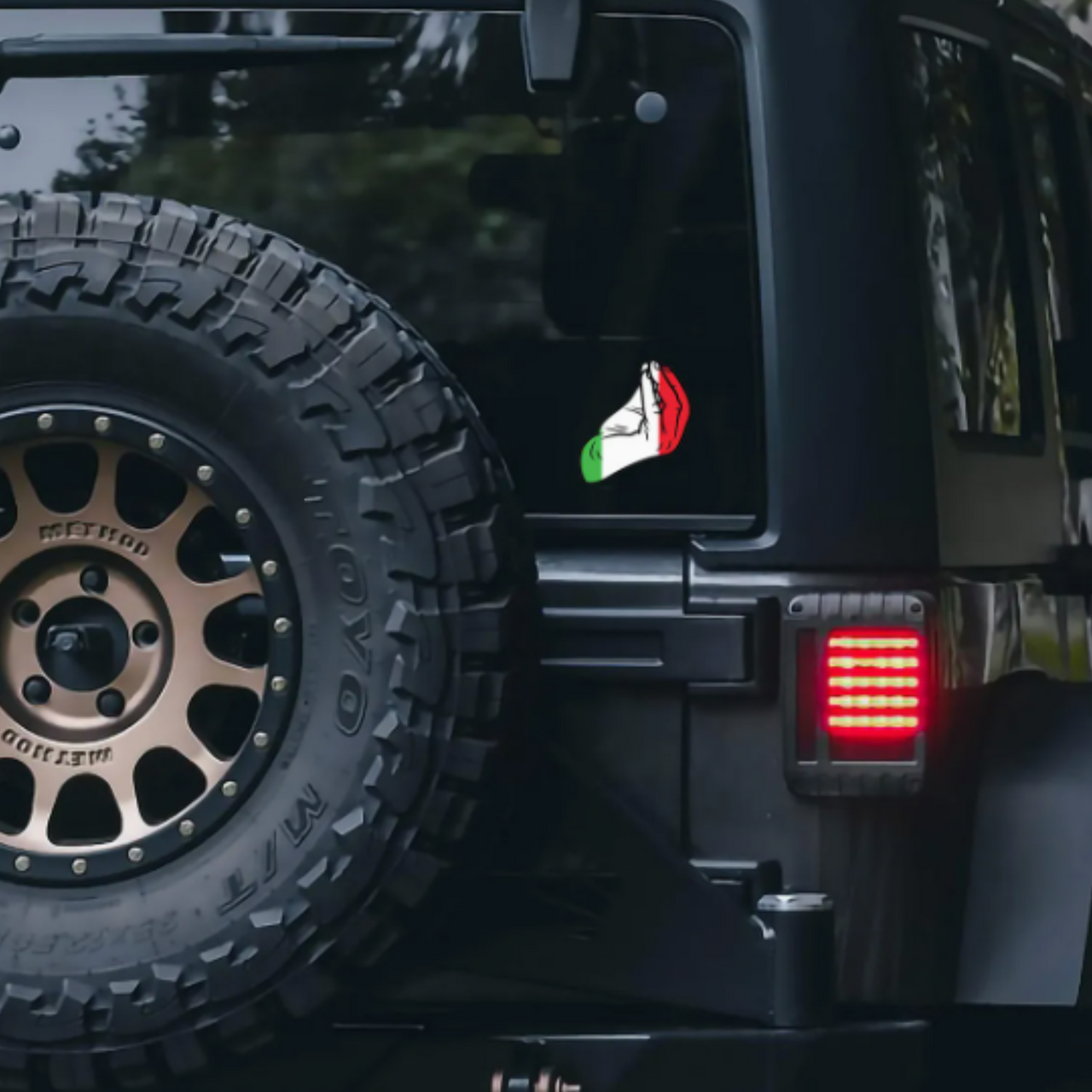 Italien Handzeichen Sticker –  Wasserfest & langlebig - Personalisierbar